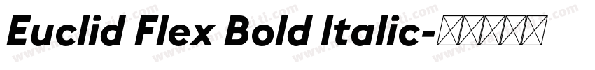 Euclid Flex Bold ltalic字体转换